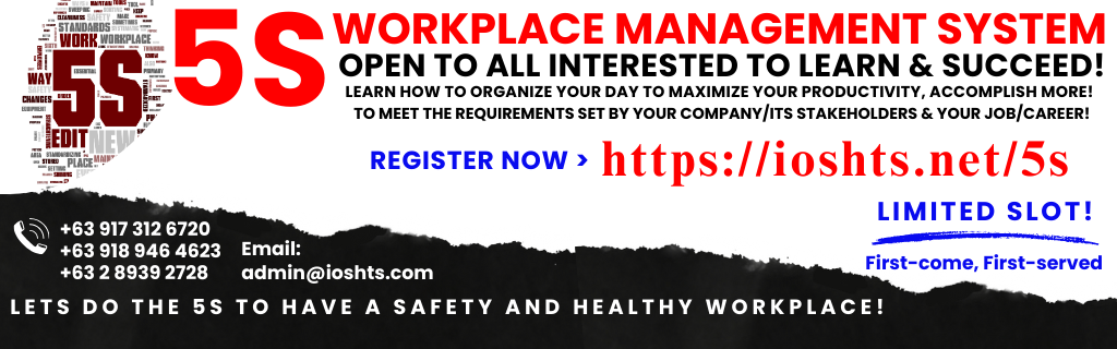 5S Good Housekeeping Seminar Workplace Management System Seminar (with Certificate)'s Enrollment Cover